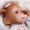 Silikonová vinylová realistická panenka Baby Monkey 14 palců, 47 cm, realistické znovuzrozené dítě