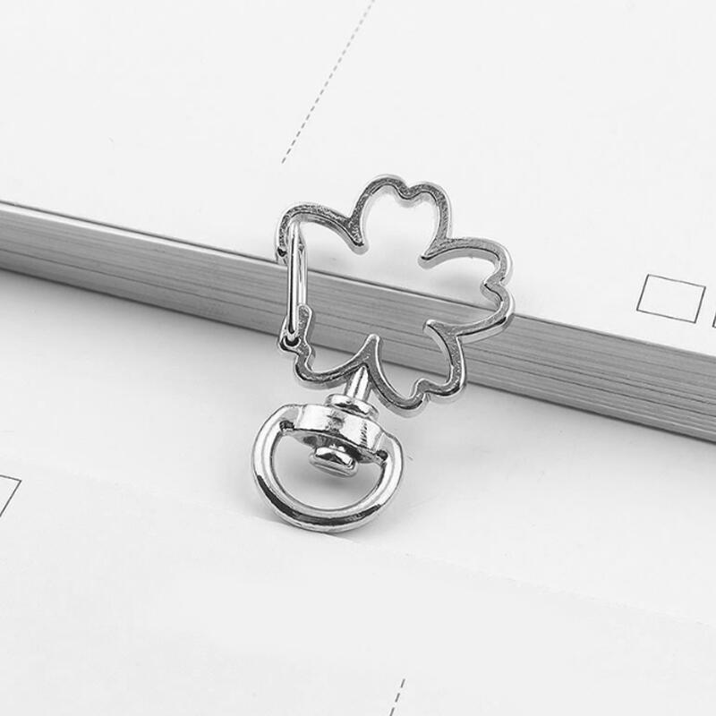 טבעת D בצורת לב טבעת D וו כלב וו מחזיק מפתחות אביזר לתיק