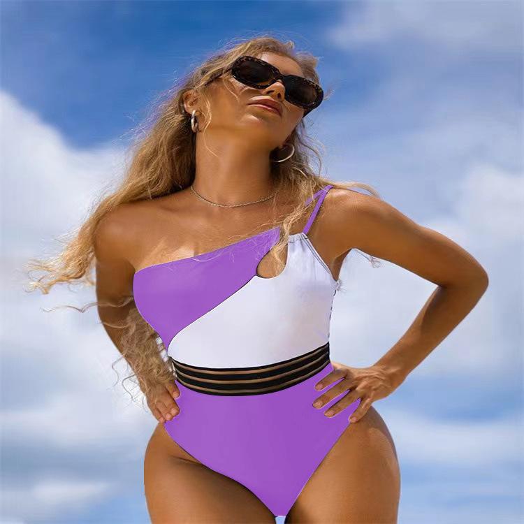 Swimsuit women's bikini one-piece swimsuit splicing bikini