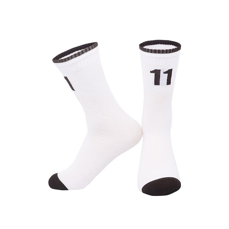 Summer Thin Children'S High-Top Basketball Socks Student Middle School Children'S Performance Star Number Socks Youth Sports Socks