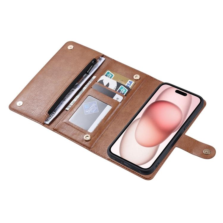 ViLi GV Series MagSafe Magnetic Zipper Leather Phone Case