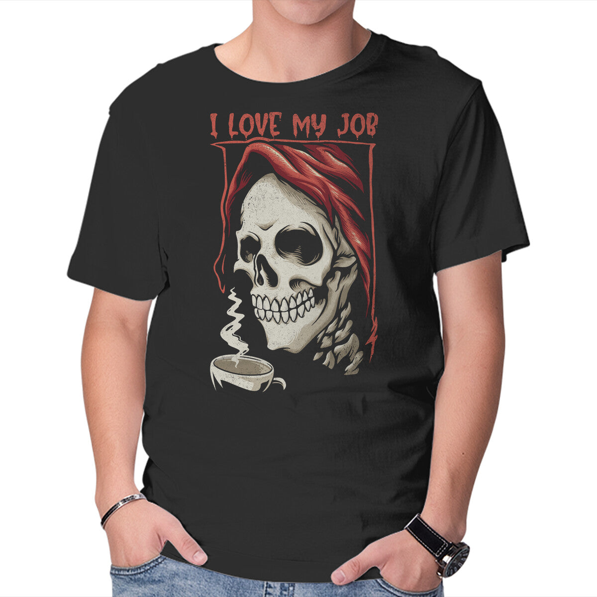 Unisex Crew Neck T-Shirt Do What You Love Graphic Short Sleeve Casual Tee L