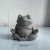 Chubby Meditating Frog Zen Frog Figurines Capybara Statue Spiritual Animal Sculpture Home Office Decor A Perfect Gift