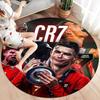 Cristiano Ronaldo Round Area Rug,Carpet Rug for Living Room Bedroom Sofa Playroom Decor,Non-slip Floor Mat