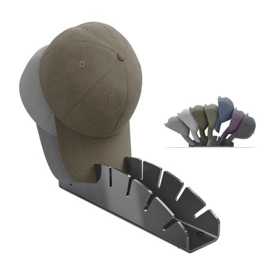 Baseball Cap Holder Large Capacity Transparent Anti-slip Stable Acrylic Space-saving Anti-crack Desktop Peaked Hat Storage Display Stand Shop