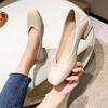New women's shoes square head shallow mouth women's single shoes comfortable low heel thick heel four seasons work shoes