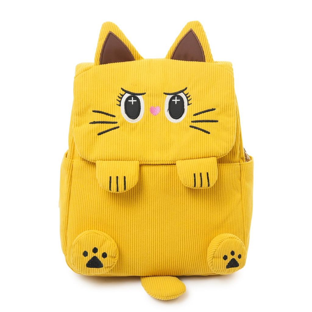 Schultasche Neuer Cartoon-Katzen-Rucksack Persönlichkeit Vielseitig Große Kapazität Schüler-Schultasche ins Koreanische Edition Mädchen Reise-Rucksack