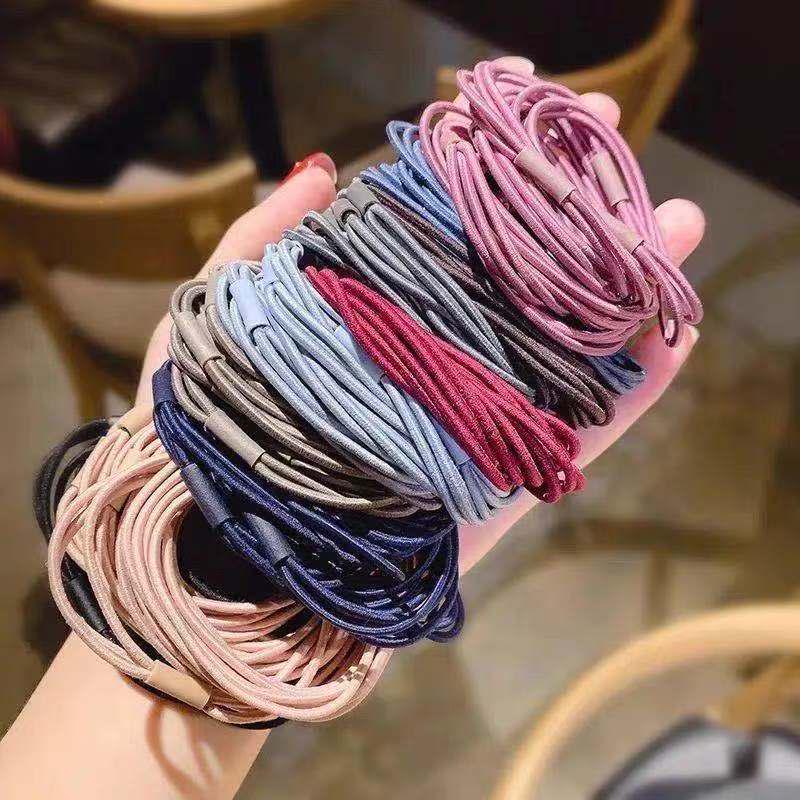 Korean Style Elastic Hair Ties - Basic DIY Handmade Rubber Bands