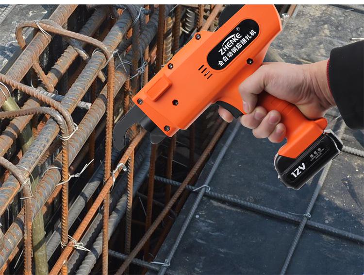 12V Handheld Rechargeable Electric Rebar Tying Machine with Lithium Battery