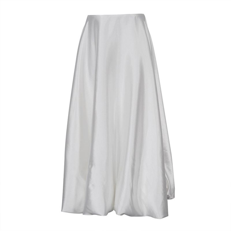 Western Style Spring New Balloon Skirt Fashion Casual Simplicity Solid All-Match High Waist Pettiskirt Skirt