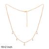 Star & Dot Charm Gold Vermeil Necklace -925 Sterling Silver