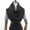 Women'S Elegant Loose-Fit Cable- Sweater Scarf - Soft Warm Winter Shawl, Solid Color Versatile Neck Wrap for Casual Outings
