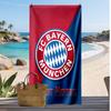 Bayern Munich Personalized Printed Beach Towel Soccer Logo Support Custom Name Text Absorbent Towel For Sport Travel Special Gift
