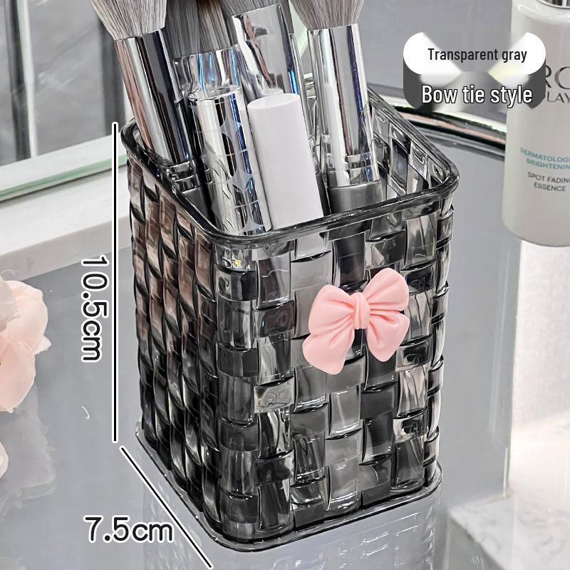 Transparent Desktop Pen Holder and Stationery Organizer for Home or Office Use