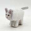 New Square Print Cat Simulation Cat Cute Small Ornaments Plush Doll