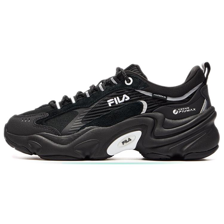 New FILA Damping Wearable Platform Clunky Shoes Black Women's F12W141107FBK