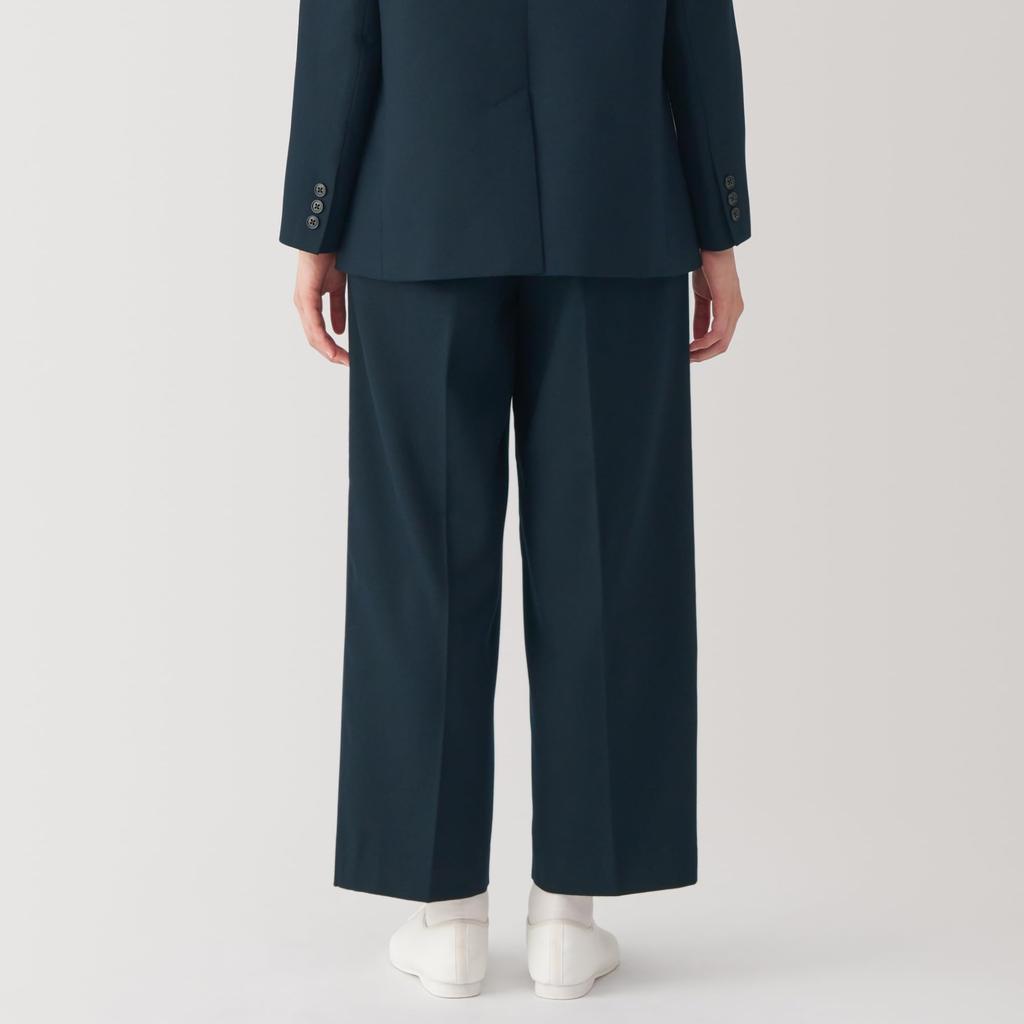 MUJI Brushed Tapered Pants BE1U9A4A Dunkelblau S Damen Damen Damen