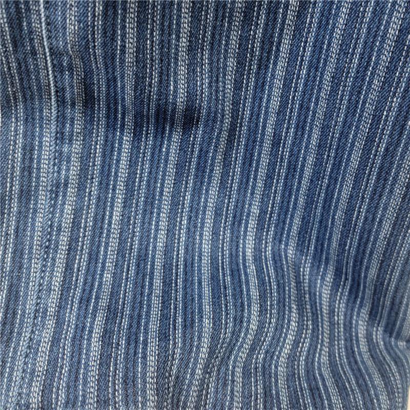 Women's High Waist Washed Striped Loose Straight Wide Leg Vintage Casual Denim Pants Summer Fashion