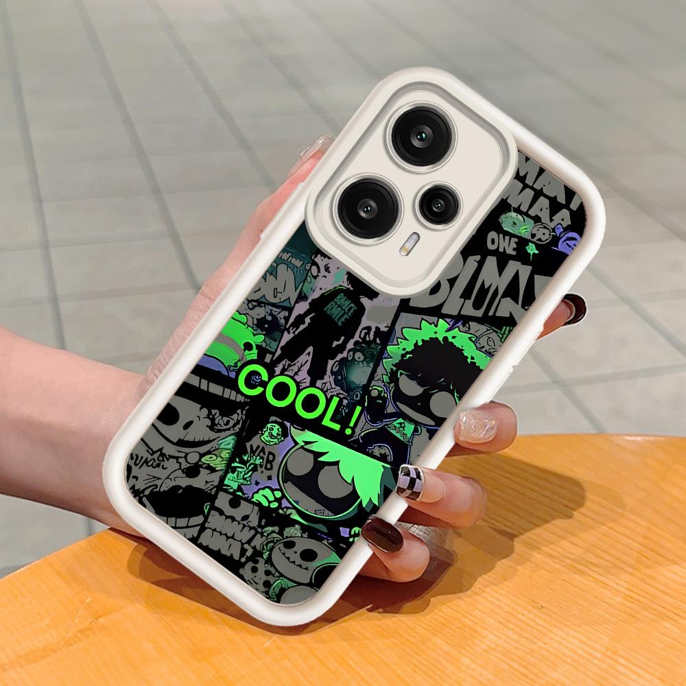 Miękki silikonowy wzór z kwadratową drabinką Obudowa telefonu Pełna obudowa aparatu Odporna na wstrząsy Gumowa obudowa do Xiaomi Redmi