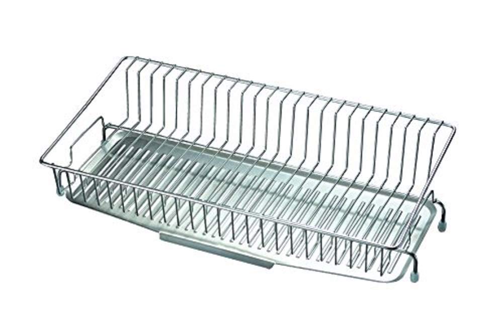 Oaks Raye Dish drainer that fits in 18cm wide made in LS1542 spaces, silver, Japan,