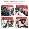 Nastro Adesivo in Flanella Flannelette 25MM*15M per Cablaggi Auto Anti-Rattles Nastro Autoadesivo in Feltro Strumenti per Riparazione Auto