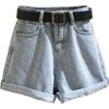 Summer Women's Fashion Jeans Denim Shorts Loose Casual Curling Shorts Elastic Jeans