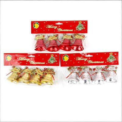 4.5Cm Weihnachtsdekorationsglocke Weihnachtsdekoration Kunststoffbeschichtete Glocke Weihnachtsbaumanhänger Zubehör Weihnachtsfeier Geschenk