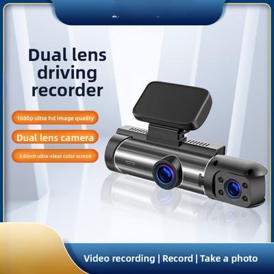 Cameră auto dublă față și spate 1080P HD cu viziune nocturnă, WiFi, DVR auto cu monitor de parcare