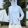 Women's Hooded Sun Protection Knit Cardigan – Lightweight Long Sleeve Outdoor Jacket