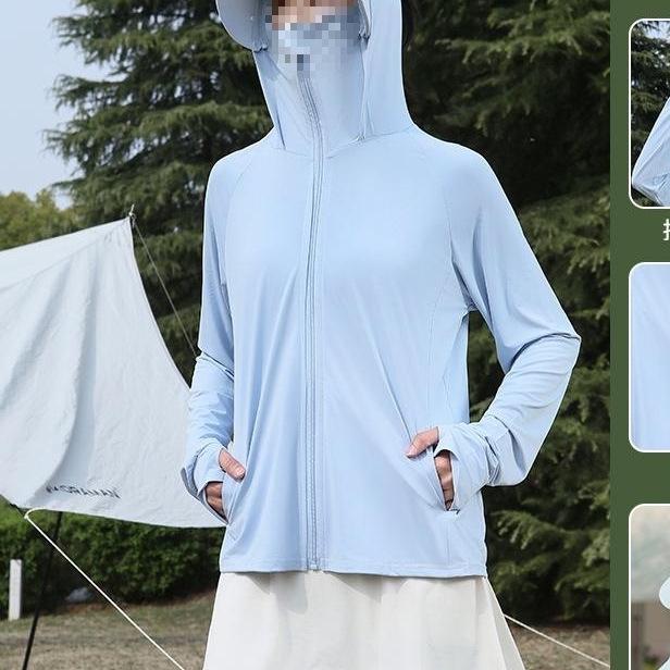 Women's Hooded Sun Protection Knit Cardigan – Lightweight Long Sleeve Outdoor Jacket