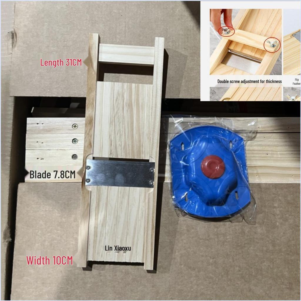 Verstellbare Massivholzreibe & Hobel für Kartoffeln und Radieschen
