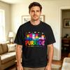 Vintage T Shirt Summer Gay Rainbow Cats in Cats LGBT Flag Pride Month Hip Hop T Shirts Cotton Tshirt for Couple Y2K Funny Tees