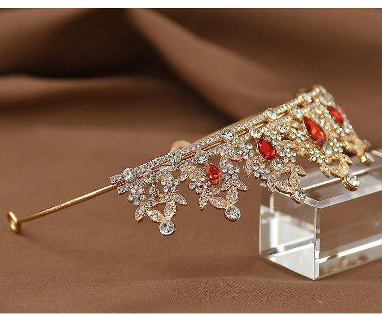 Princess Crown Headdress for Girls - Elegant Hair Accessory for Dance and Birthday Gifts