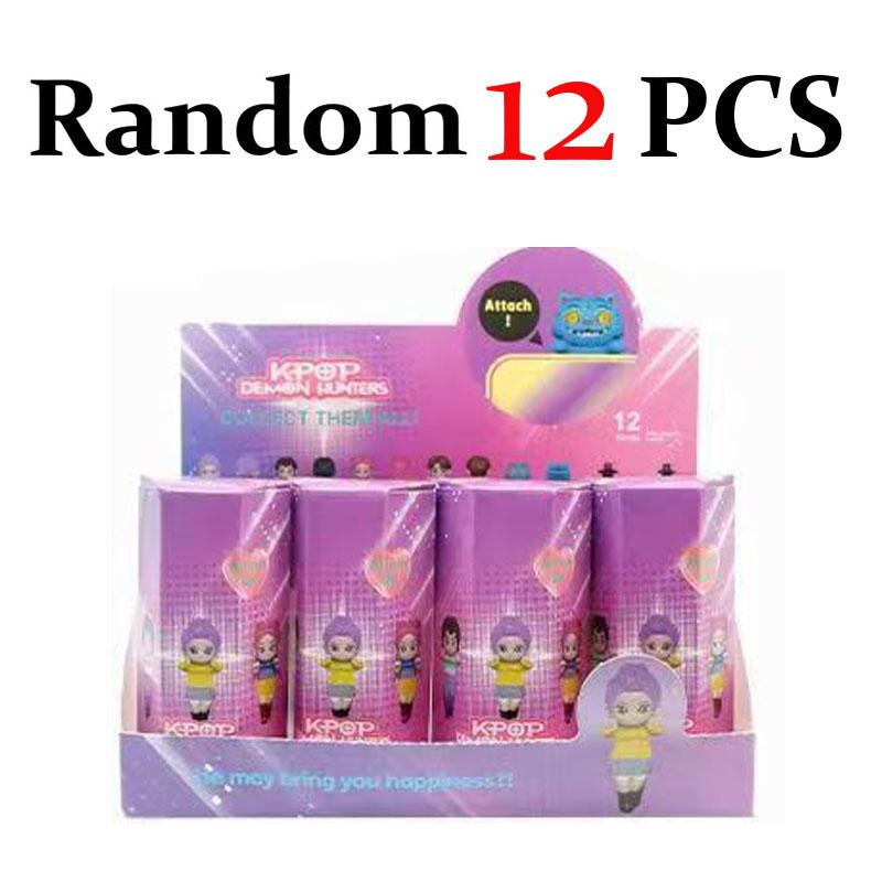 $@_% In Stock Kpop Demon Hunters Action Figures Cute Mysterious Toy Anime Model Doll Children Christmas Gifts_$