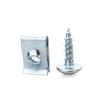 20Sets U Type Nut Mounting Fastener Clips with Screws Auto Engine Fender Guard Plate Clamp Retainer Fastener Rivet Clips