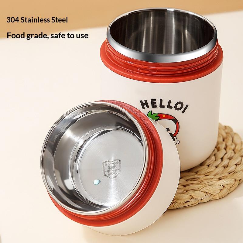 460Ml Thermal Lunch Box 304 Stainless Steel Leak-Proof Food Portable Thermal Jar Insulated Soup Cup Bento Thermos Containers