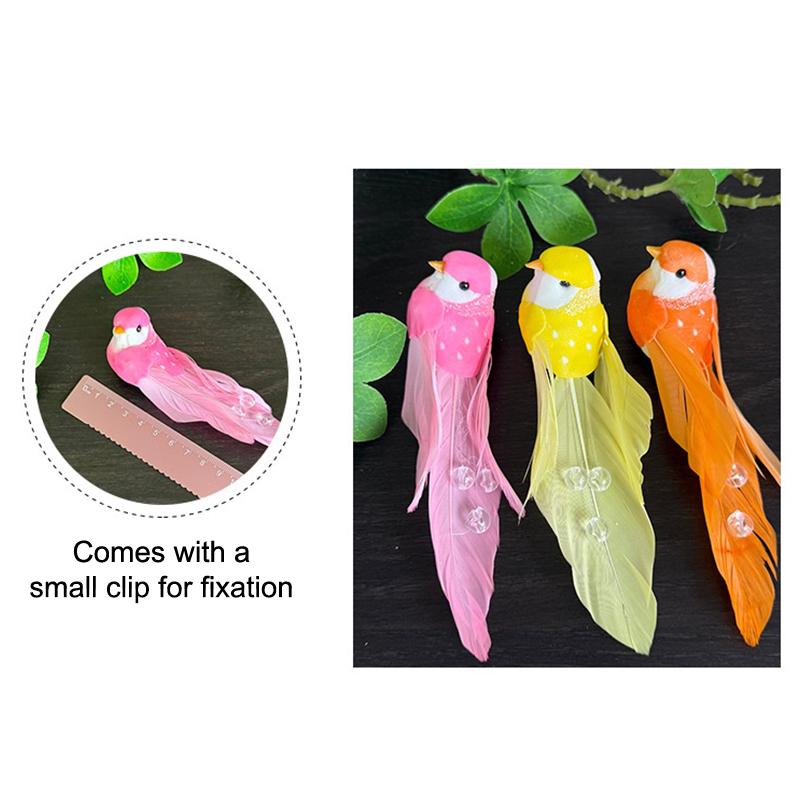 1Pcs Cute Artificial Birds Artificial Foam Feather Mini Birds Models Tit DIY Craft Home Garden Wedding Party Ornament Decoration