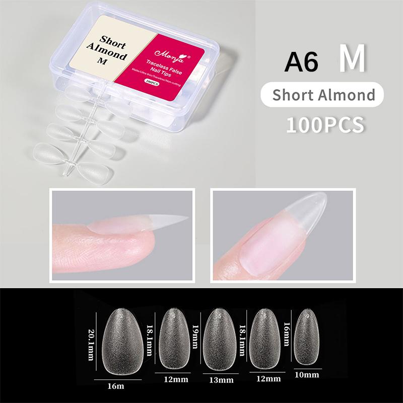 Zachte Gel Nageltips 100 STUKS voor Manicure Volledige Dekking Press-On Kunstnageltips Flexibele Benodigdheden voor Salon Experts