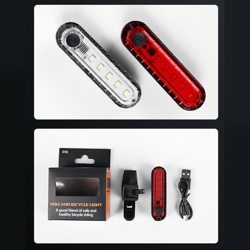Mountain Bike Riding Gear Usb Bicycle Charging Tail Light Night Riding Warning Lights