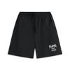 Minimalist Solid Color Lace-Up Casual Shorts Men Shorts Black AKSV305-1