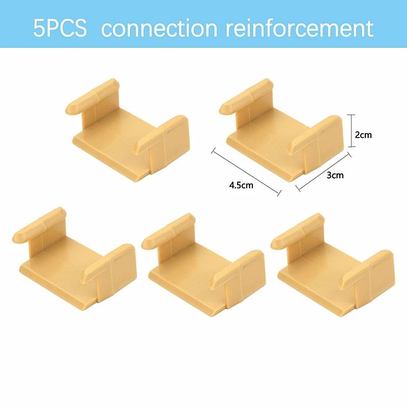 Non-Toxic Wooden Track Connecting Head Tail Train Fixer Railway Accessories Fit Brio Wooden Track Educational Toys For Children Kids