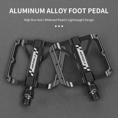 Mountain Road Bicycle Pedal Aluminum Alloy Double DU Pedal Widened Nail Anti-slip Pedal Mtb Pedals Bicycle Accessories