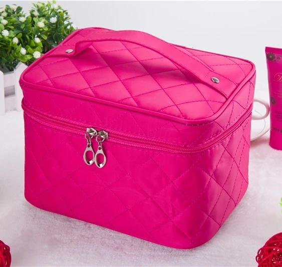 Cosmetic Box New Quilted Professional Cosmetic Bag Women's Large Capacity Storage Handbag Travel Toiletry Makeup Bag sac