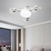 Ceiling Fan Light with 3 Color Temperature Adjustable Brightness LED Bulb Quiet Fan Combo Low-noise Operation Fan Light Fixture