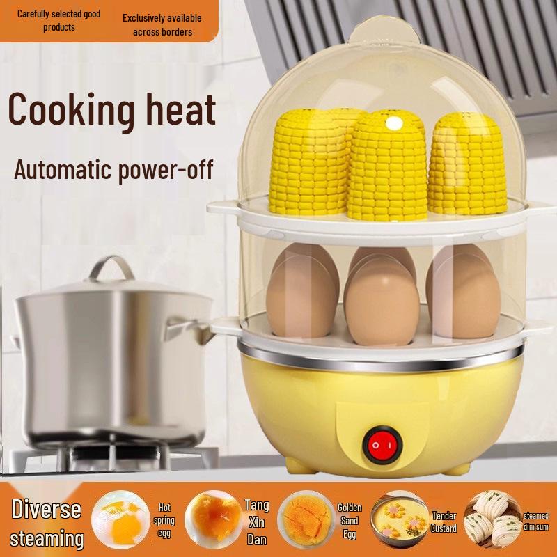 Automatic Egg Cooker: Multifunctional Steamer with Auto Power-Off for Perfect Breakfast Eggs