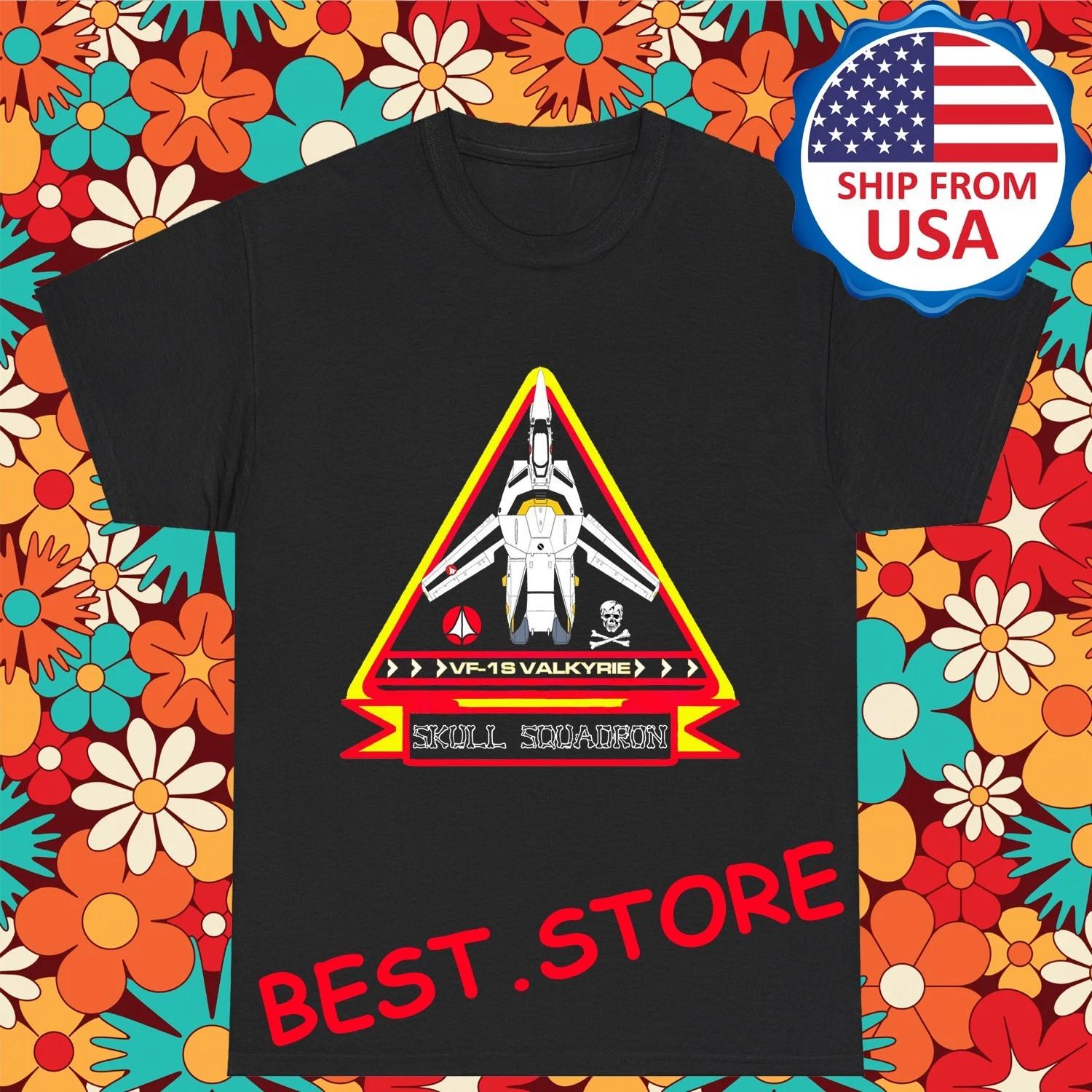 Robotech Skull Squadron Valkyrie Men s Black Size S-5XL 4XL