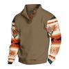 Men's Western Hoodie Long Sleeve Pullover with Print