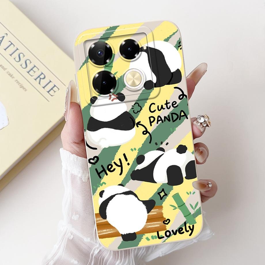 Soft TPU Candy Silicone Phone Case For Infinix Note 40 Pro Plus Note 40 4G 5G Back Cover Note40 4G Bumper Flower Girl Fashion