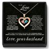 Creative Zodiac Heart & Water Drop Pendant Necklace with Engravable Name