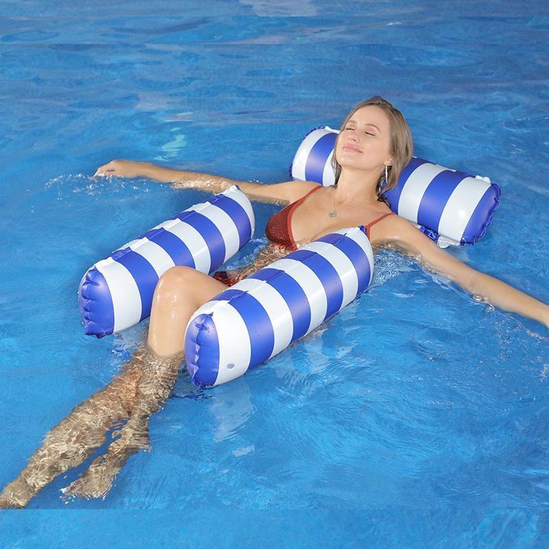 Water Hammock Recliner Inflatable Floating Swimming Mattress Sea Swimming Ring Pool Party Toy Lounge Bed For Swimming